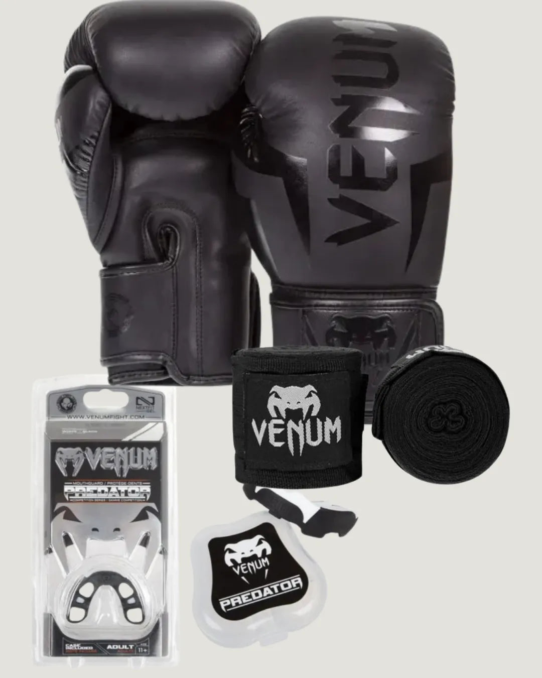 Pack Venum Professionnel 3*1 "Rouge" "Gant + Protège dent Pro + Bande Pro "